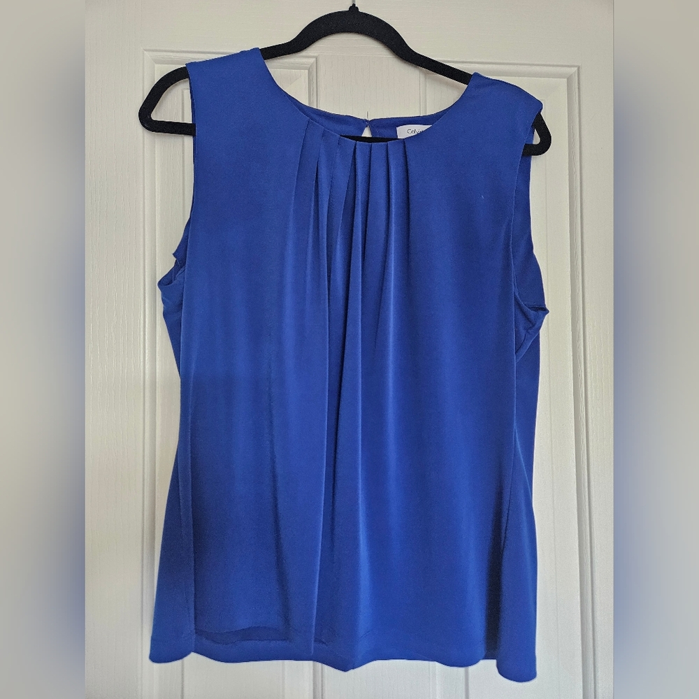 Calvin Klein Pleated Neck SHELL